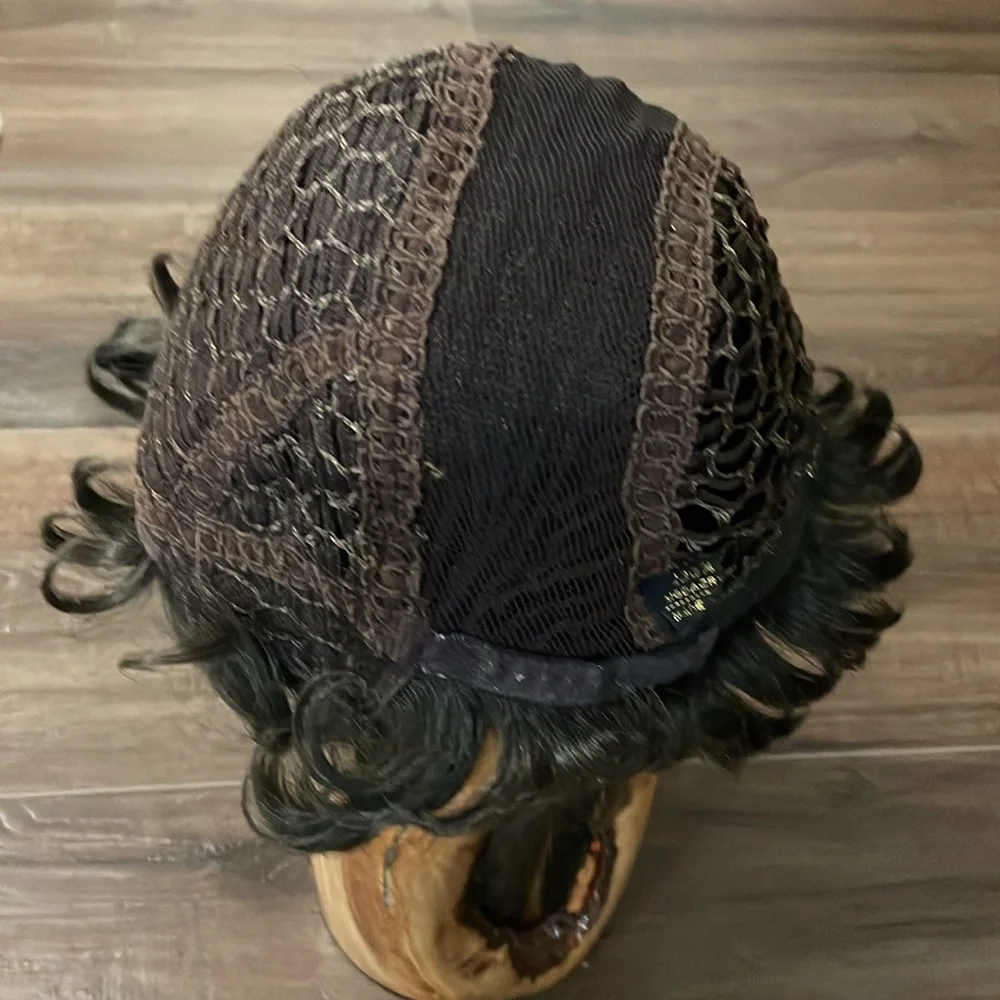 Short Brown Curly wig Hong Kong
